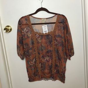 MUDD sheer blouse
